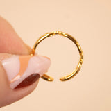 Soft Links Ring in Gold