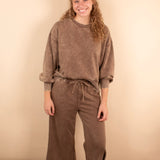 All Day Comfort Cropped Sweatpants in Mocha