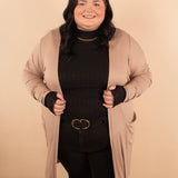 Black Dual Circle Buckle Belt