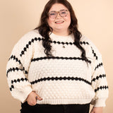 Cozy Company Textured Stripe Sweater