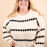 Cozy Company Textured Stripe Sweater