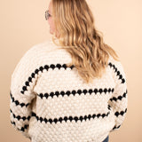 Cozy Company Textured Stripe Sweater
