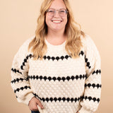 Cozy Company Textured Stripe Sweater