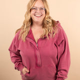 Cozy Core Hoodie in Berry