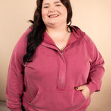 Cozy Core Hoodie in Berry