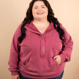 Cozy Core Hoodie in Berry