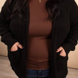 Crisp Morning Cardigan in Black