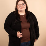 Crisp Morning Cardigan in Black