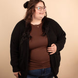 Crisp Morning Cardigan in Black