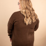 Crisp Morning Cardigan in Chocolate
