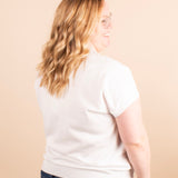 Crisp & Chic White Collared Top
