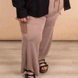 Crop it Cozy Pants in Cocoa