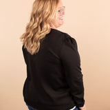 Desiree Black Relaxed Blazer
