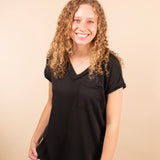 Easy Breezy Top in Deep Charcoal