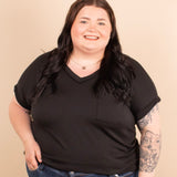 Easy Breezy Top in Deep Charcoal