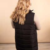 Emery Longline Vest in Black