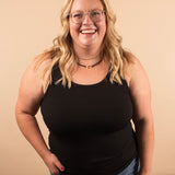 Everyday Essential Ribbed Tank in Black