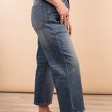 Judy Blue High Waist Wide Crop Jeans