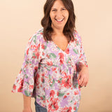 Lavender Luxe 3/4 Length Sleeve Top