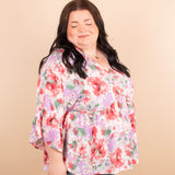 Lavender Luxe 3/4 Length Sleeve Top