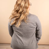 Layered Living Waffle Knit Button Up