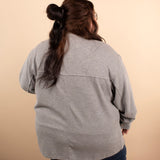 Layered Living Waffle Knit Button Up