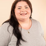 Ribbed Short Sleeve Top in Grey