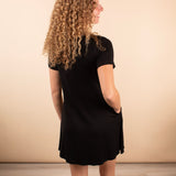 Roxy Swing Dress in Black