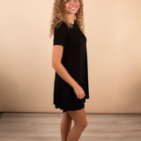 Roxy Swing Dress in Black