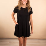 Roxy Swing Dress in Black