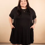 Roxy Swing Dress in Black