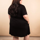 Roxy Swing Dress in Black