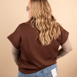 Ruthie Scuba Half Zip Vest in Cocoa