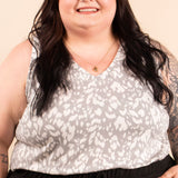 Sway with Me V-Neck Tank in Grey