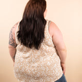 Sway with Me V-Neck Tank in Taupe