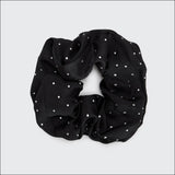 Satin Rhinestone Brunch Scrunchie