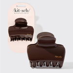 Recycled Plastic Puffy Cloud Clip 1pc - Chocolate - K & Company