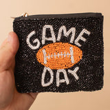 Game Day Beaded Coin Purse