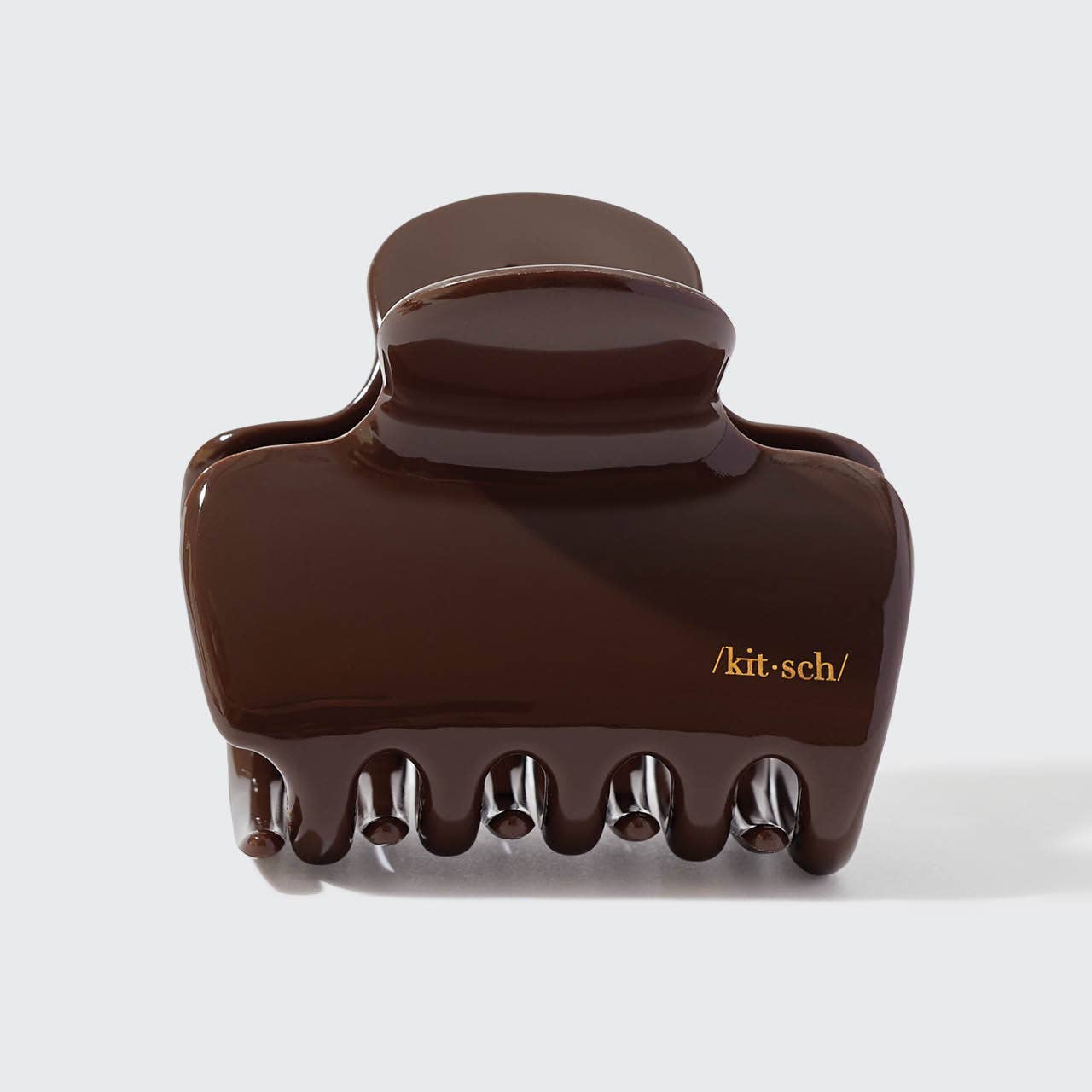 Recycled Plastic Puffy Cloud Clip 1pc - Chocolate - K & Company