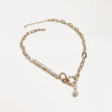 Waterproof Pacific Pearl Link Chain Necklace