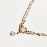 Waterproof Pacific Pearl Link Chain Necklace