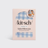 Satin Pillowcase Standard - Gingham Blue - K & Company
