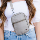 Lainey Convertible Multi-Wear Travel Crossbody - Dark Stone Grey