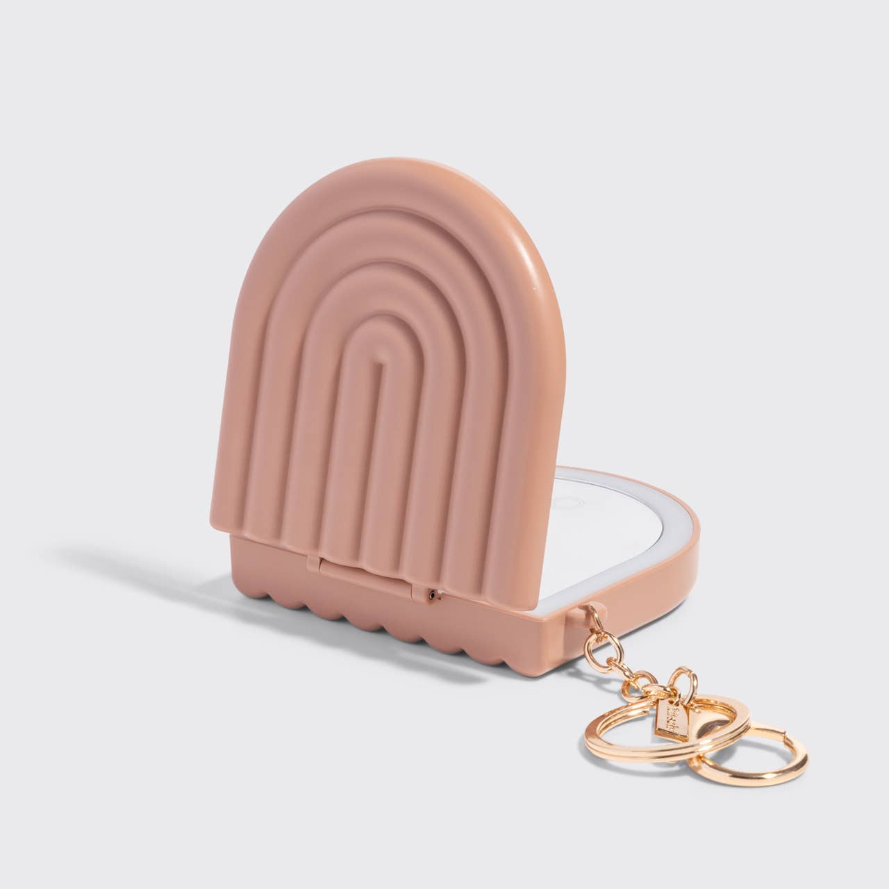 Terracotta Compact Mirror Keychain - K & Company