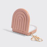 Terracotta Compact Mirror Keychain - K & Company