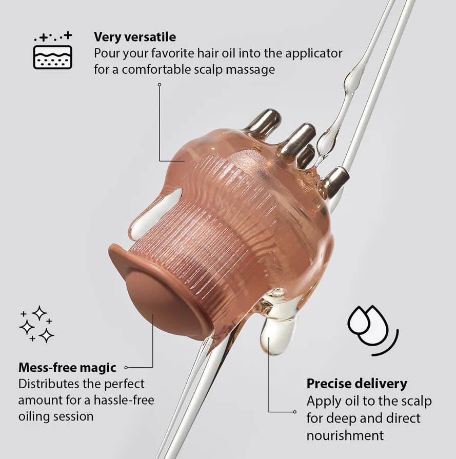 Scalp & Hair Oil Applicator- Terracotta - K & Company