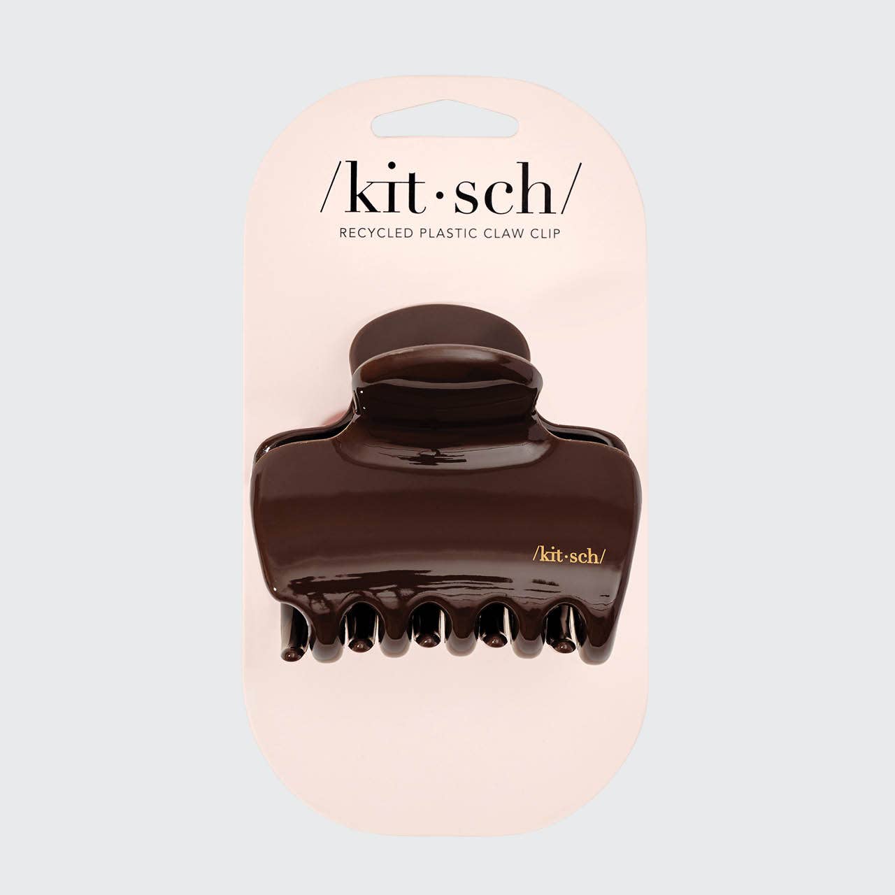 Recycled Plastic Puffy Cloud Clip 1pc - Chocolate - K & Company