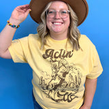 Actin' Up Cowgirl Graphic Tee