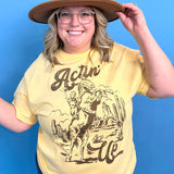 Actin' Up Cowgirl Graphic Tee