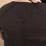 Ada Waffle Knit Top in Black